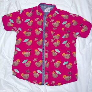 HUNTINGTON Beach Club Hawaiian shirt Men's size XL